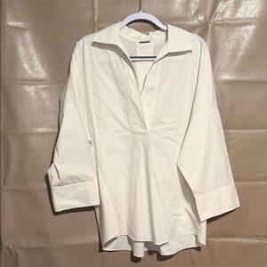 Elie Tahari Off-White Tunic Blouse